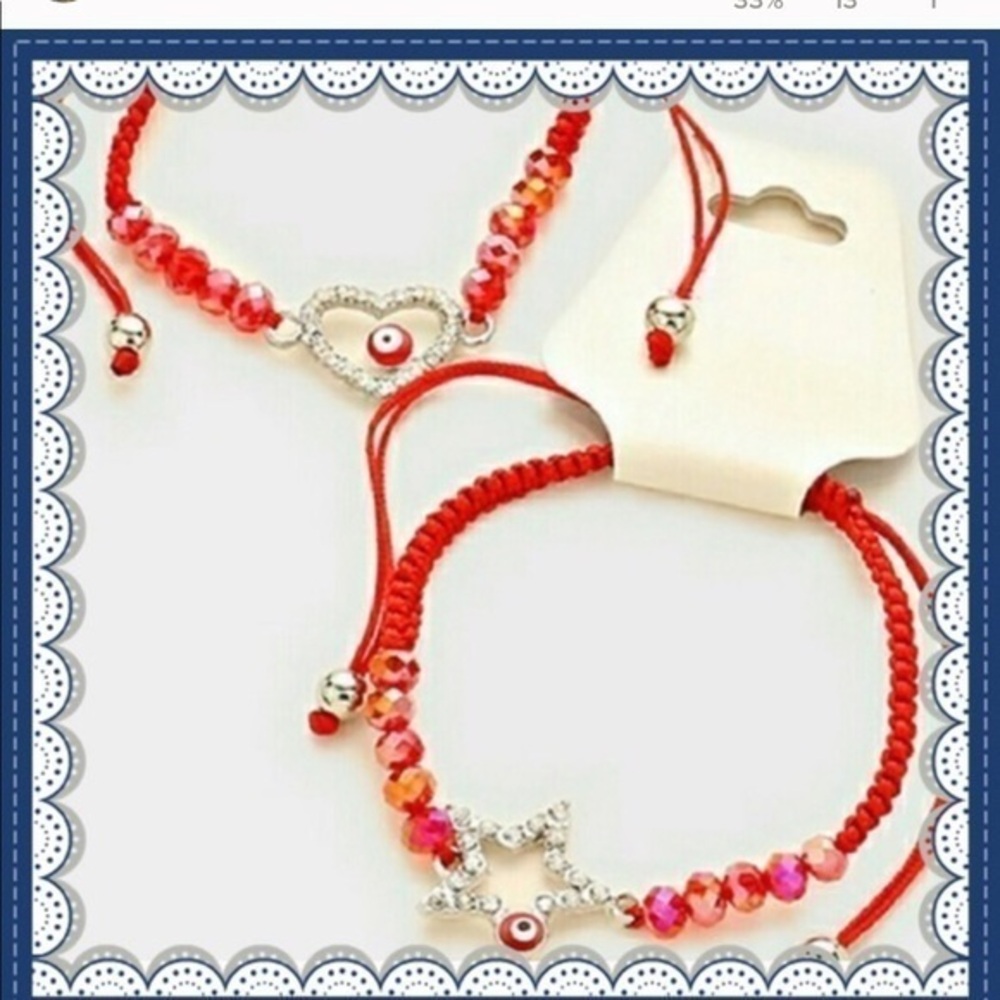 💛Heart shaped Evil eye bracelet